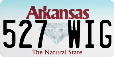 AR license plate 527WIG