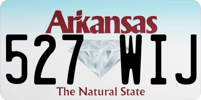 AR license plate 527WIJ