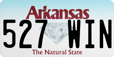 AR license plate 527WIN