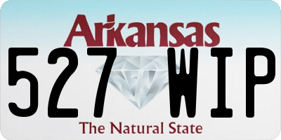 AR license plate 527WIP