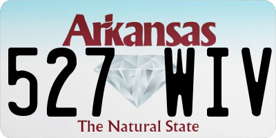 AR license plate 527WIV