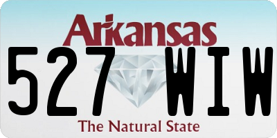 AR license plate 527WIW