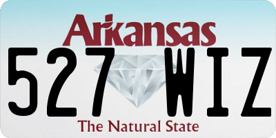 AR license plate 527WIZ