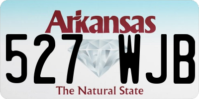 AR license plate 527WJB