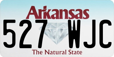 AR license plate 527WJC