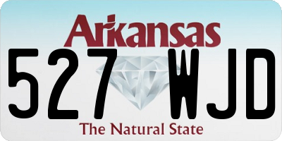 AR license plate 527WJD