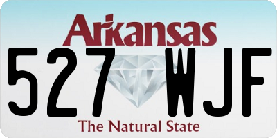 AR license plate 527WJF