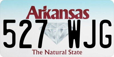 AR license plate 527WJG