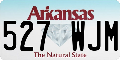 AR license plate 527WJM