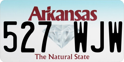 AR license plate 527WJW