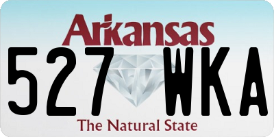 AR license plate 527WKA