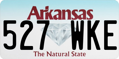 AR license plate 527WKE