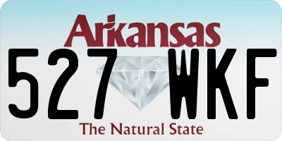AR license plate 527WKF