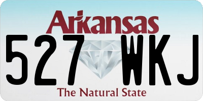 AR license plate 527WKJ