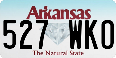 AR license plate 527WKO