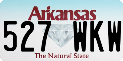 AR license plate 527WKW
