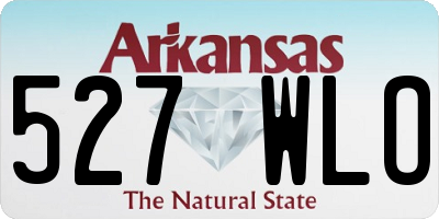 AR license plate 527WLO