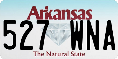 AR license plate 527WNA
