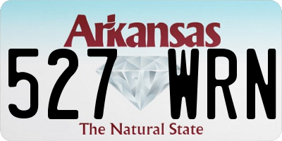 AR license plate 527WRN