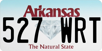 AR license plate 527WRT