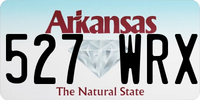 AR license plate 527WRX