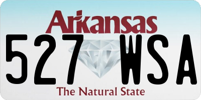 AR license plate 527WSA