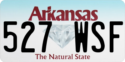 AR license plate 527WSF