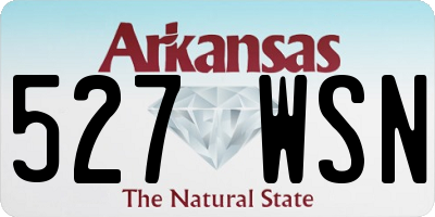 AR license plate 527WSN