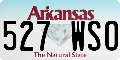 AR license plate 527WSO