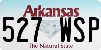 AR license plate 527WSP