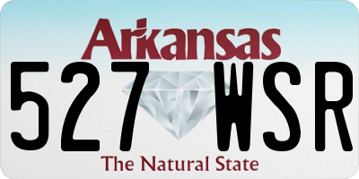 AR license plate 527WSR
