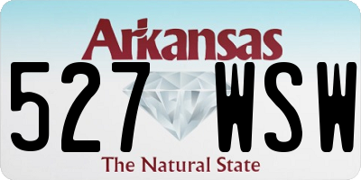 AR license plate 527WSW
