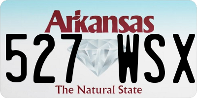 AR license plate 527WSX