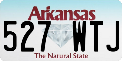 AR license plate 527WTJ