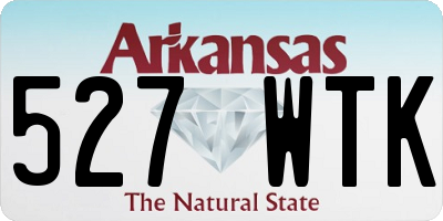 AR license plate 527WTK