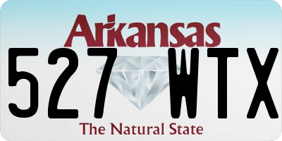 AR license plate 527WTX