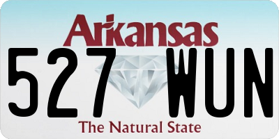 AR license plate 527WUN