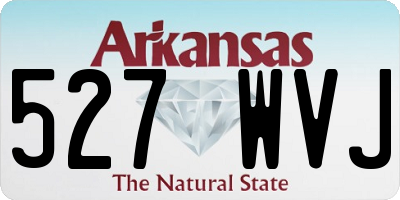 AR license plate 527WVJ