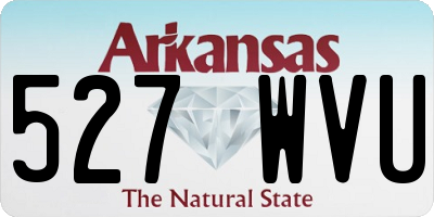 AR license plate 527WVU