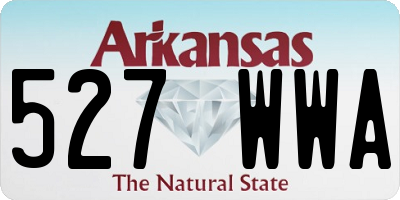 AR license plate 527WWA