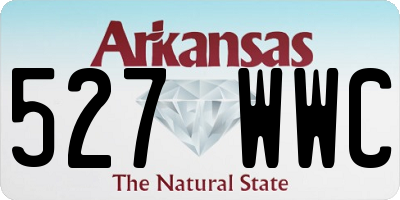 AR license plate 527WWC