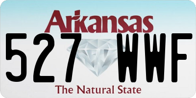 AR license plate 527WWF