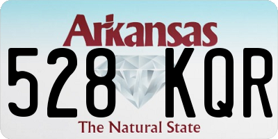 AR license plate 528KQR