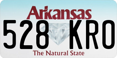 AR license plate 528KRO