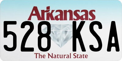 AR license plate 528KSA
