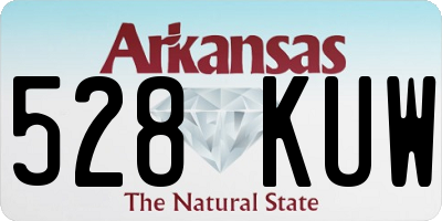 AR license plate 528KUW