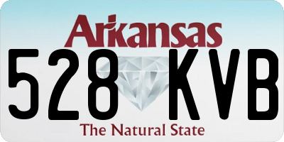 AR license plate 528KVB