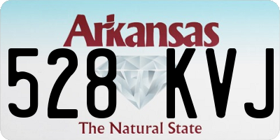 AR license plate 528KVJ