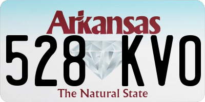 AR license plate 528KVO