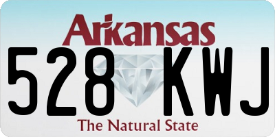 AR license plate 528KWJ